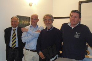 Da sinistra: Salvatore Capello, Fausto Crimella, Renato Muratore, Mario Frigerio