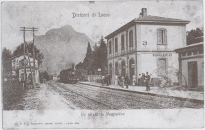 Cartolina Stazione di Maggianico 1904