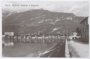 Ponte Azzone Visconti visto dalla riva di Malgrate, 1926