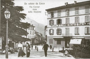 Fig B: Piazza della Stazione, Lecco, 1910