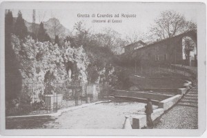 Grotta della Madonna di Lourdes, Acquate, 1915