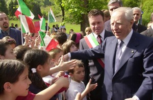 Lecco Cortenova visita del Presidente della Repubblica Carlo Azeglio Ciampi