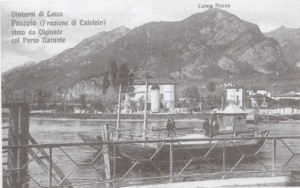 Riva del Pascolo vista dal lungo fiume di Olginate, 1910