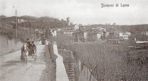 Uscita da Lecco ed ingresso di Vercurago, 1904
