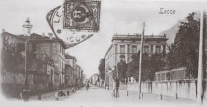 Corso Vittorio Emanuele, incrocio con via Amendola, Lecco, 1900