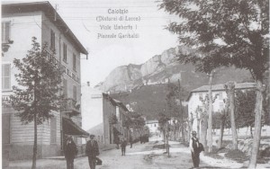 Via Umberto I e piazzale Garibaldi, Calolziocorte, 1913
