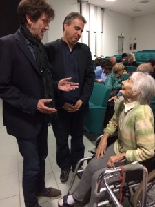 la signora Linda (103 anni) con Bario e Fagnoni