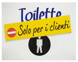 toilette solo per clienti
