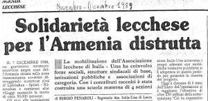 sindacati armenia 1989
